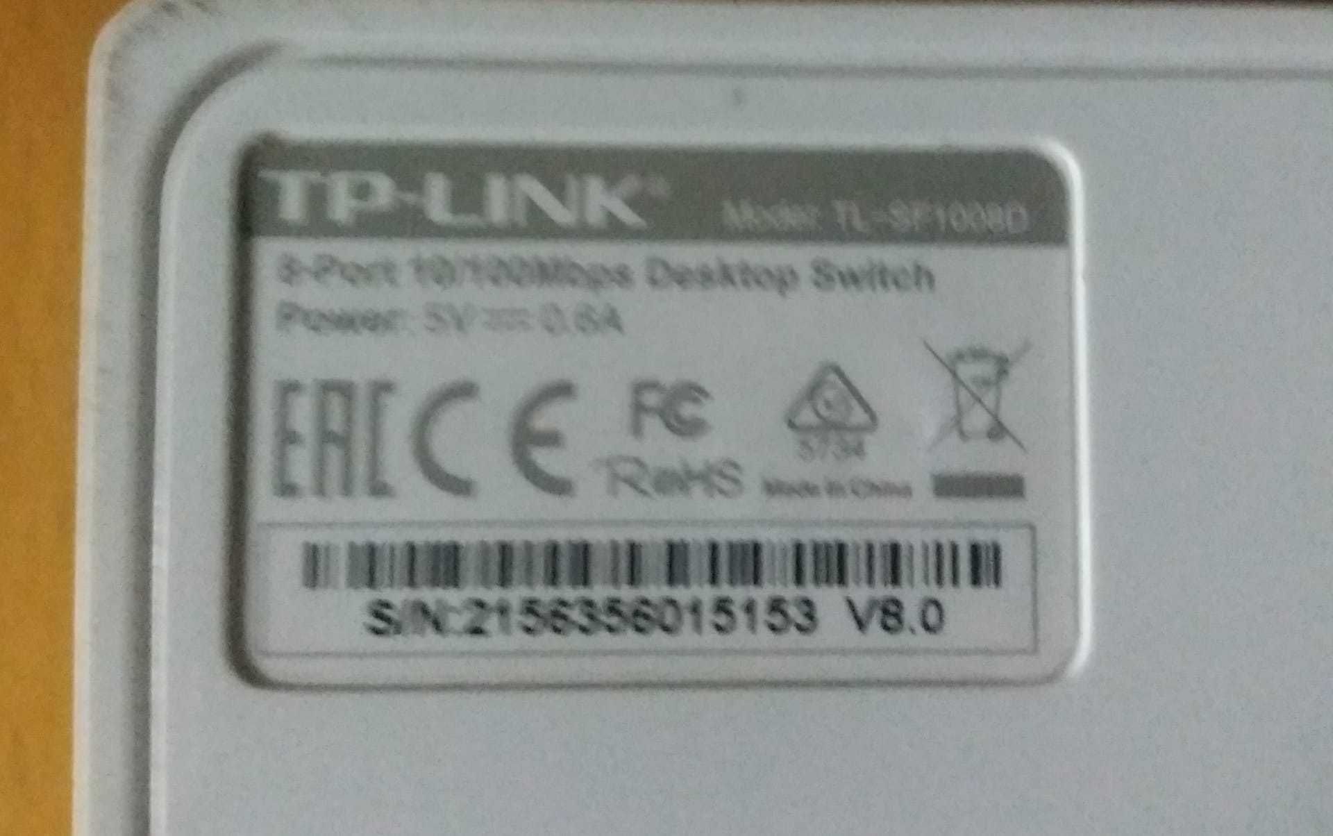 Switch TP Link 8 portas