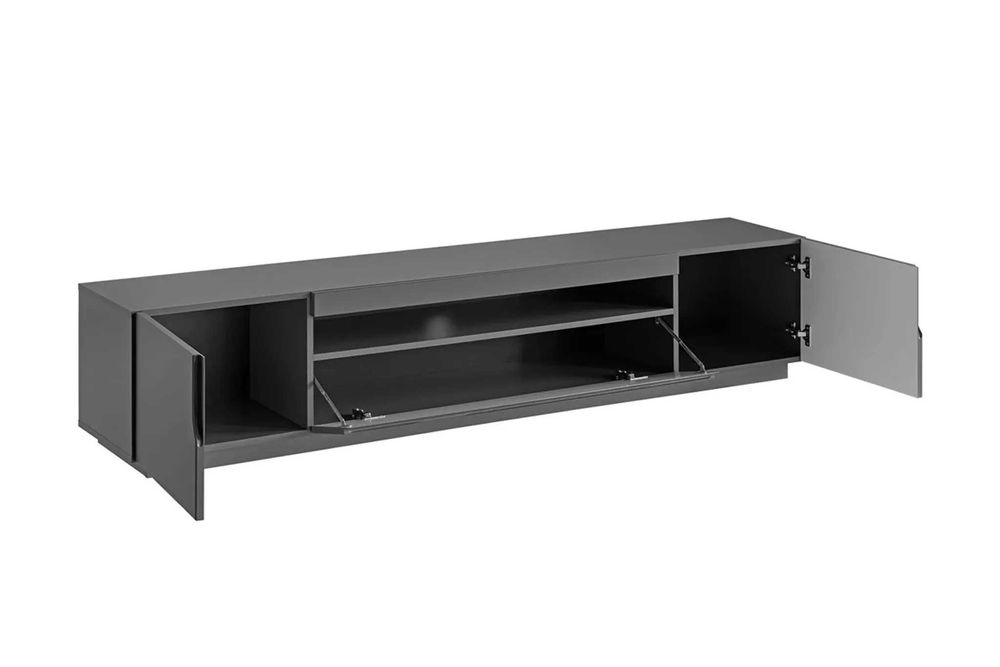 Nowa szafka RTV, grafit lub czarny mat - szer 200cm