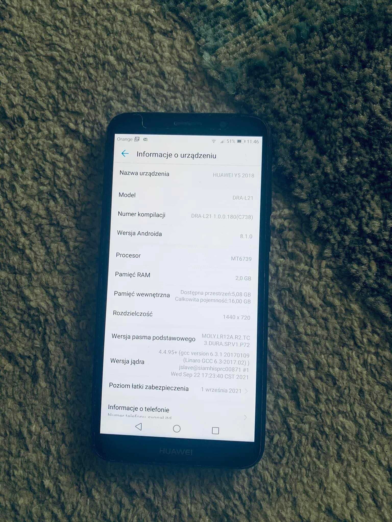 Smartfon Huawei Y5 2018 dual sim