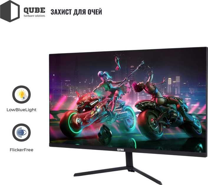 Монітор ігровий QUBE Overlord G24F144Plus