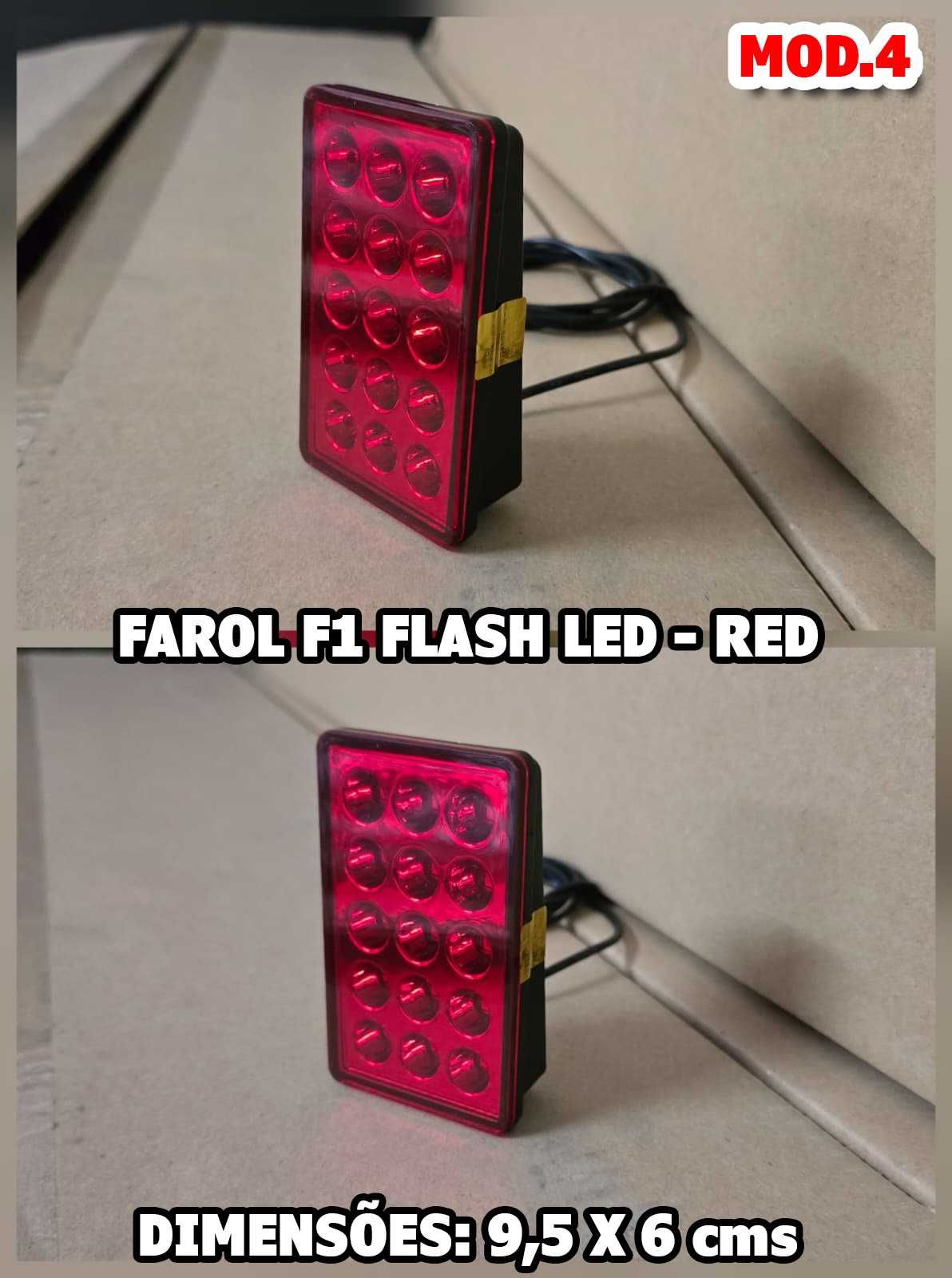 Farol Traseiro Look 3° STOP F1 Flash (LED) - Novo