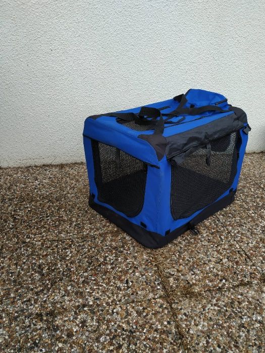 Transportadora nylon, dobrável para cães e gatos