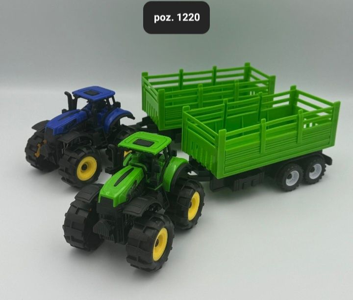 2 zestawy  Traktor / ciagnik z przyczepa z napedem