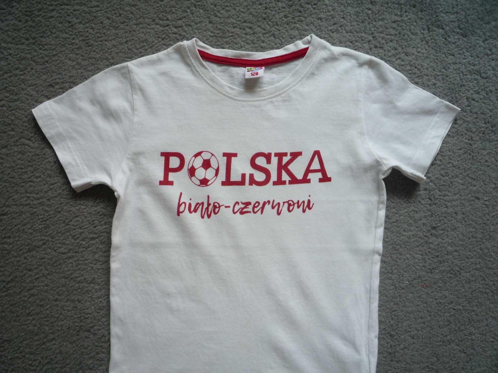 Polska Biało-czerwoni 122/128 Koszulka + Spodenki Komplet kibica