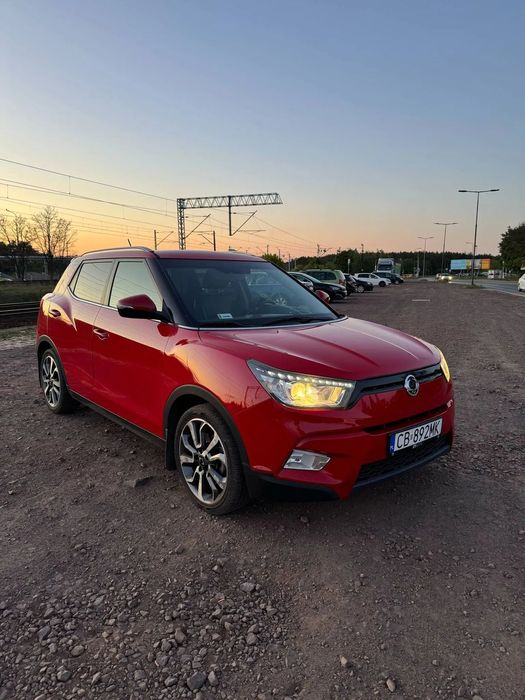 SsangYong/KGM Tivoli Niski przebieg, najwyższa wersja Sapphire, skóry, wentylowane, kamera.