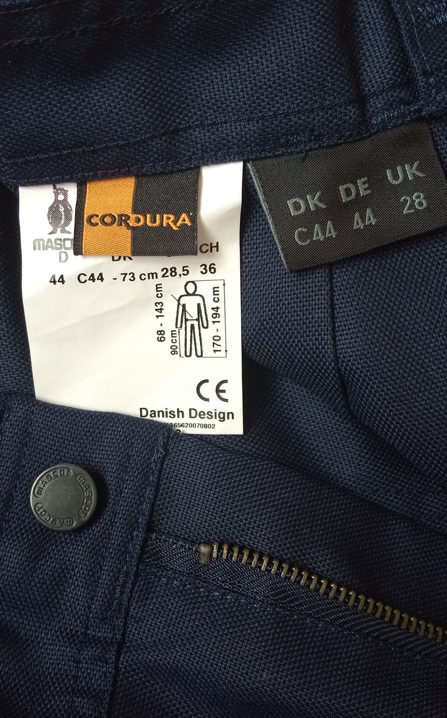 Mascot Cordura spodnie męskie granat r C44 pas szer 73-75 cm nowe