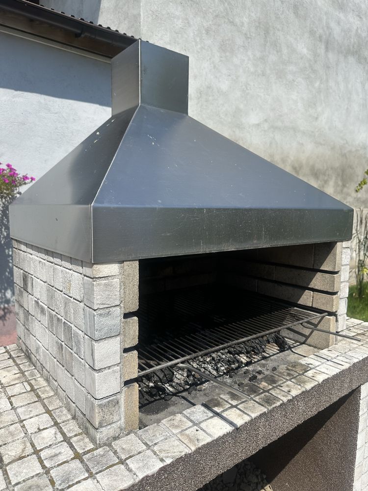 Grill ogrodowy daszek kopuła ruszt do grilla ze stali nierdzewnej