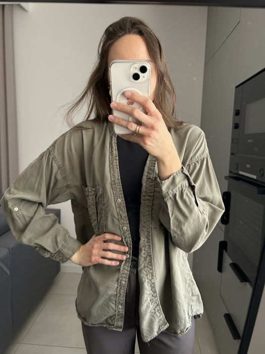 Koszula zara khaki