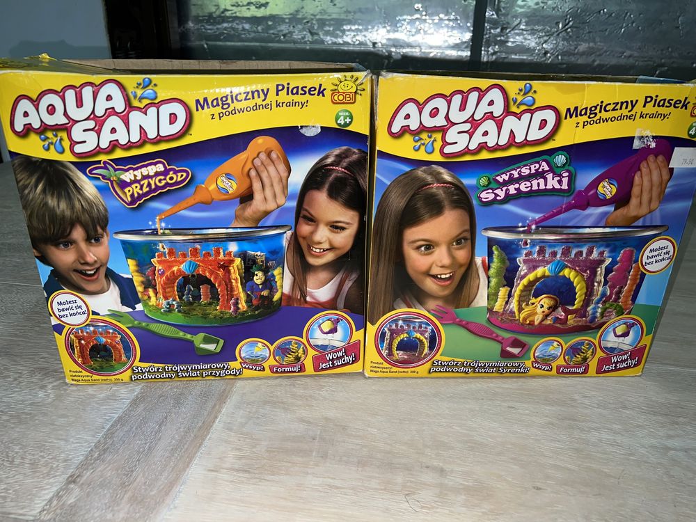 Zestaw aqua sand magiczny piasek cobi
