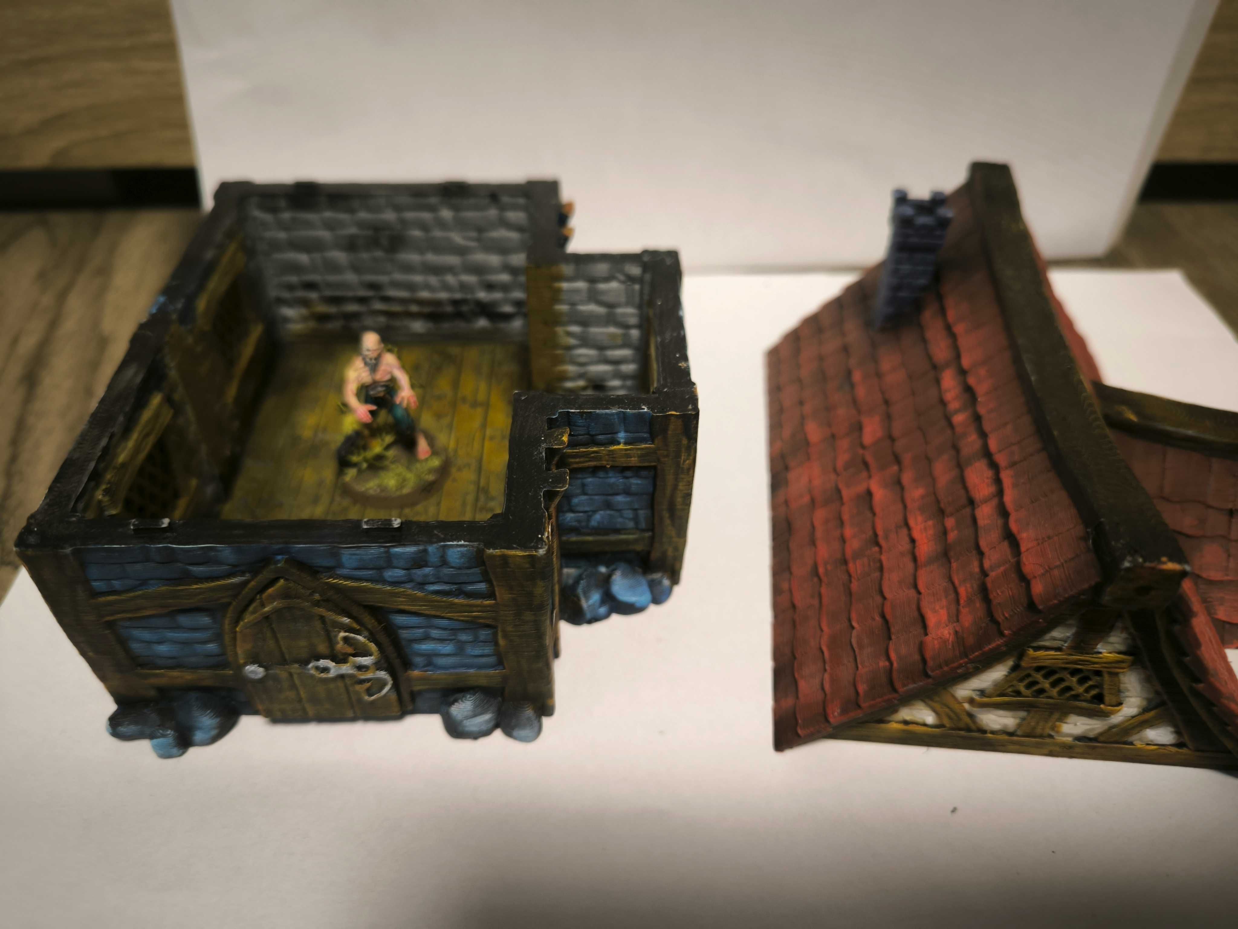 Fantasy House 2 RPG Domek fantasy Diorama Makieta (pomalowany)