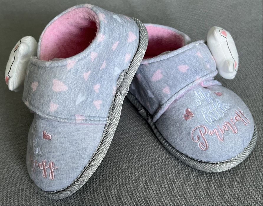 Kapcie na rzep kotki serduszka Nelli Blu r.22 13cm