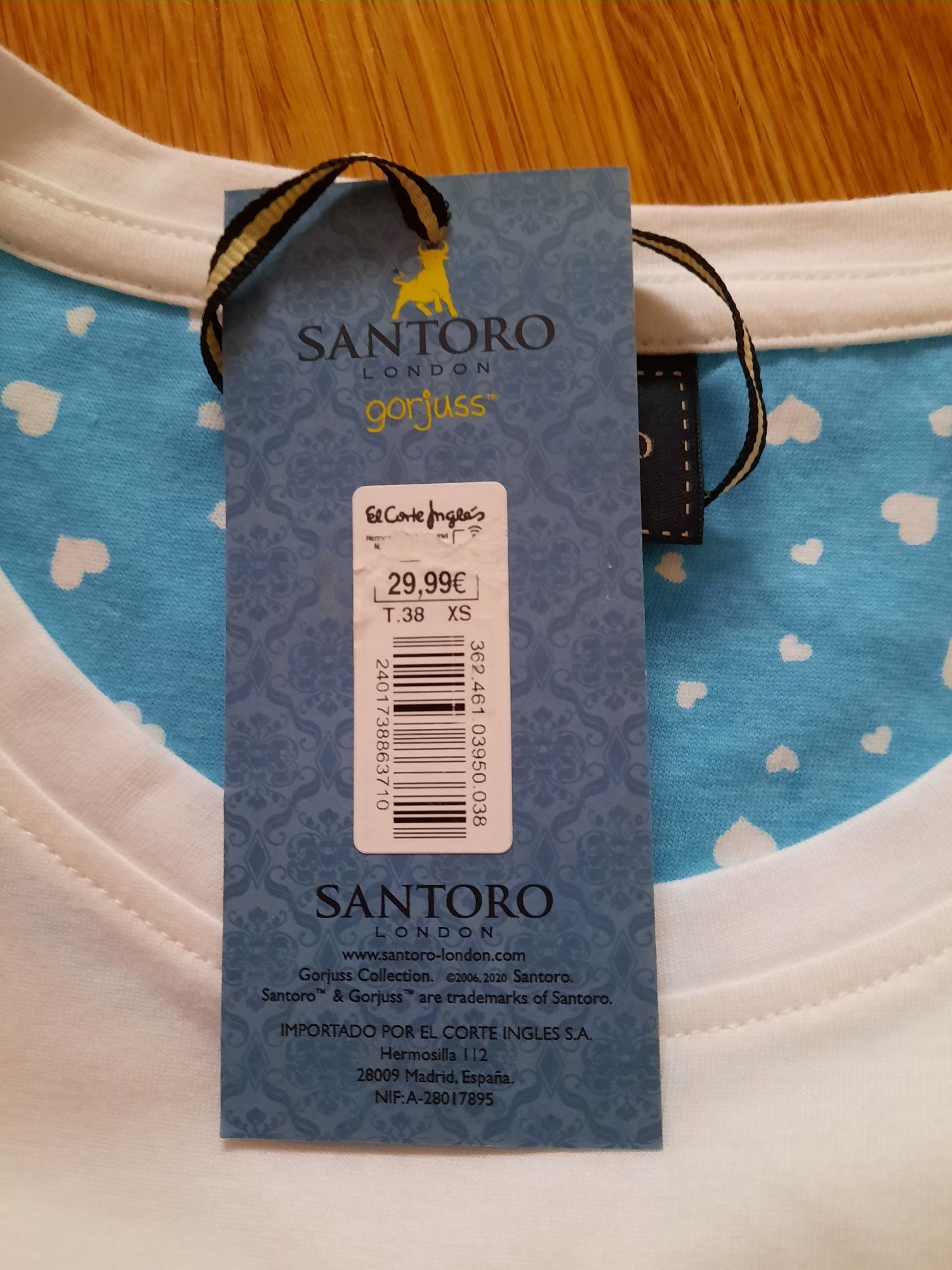 Pijama santoro gorjuss XS