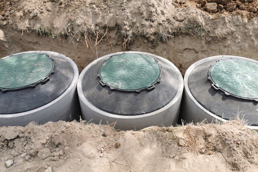 Каналізація з бетонних кілець септик - КБ180 армований бетон