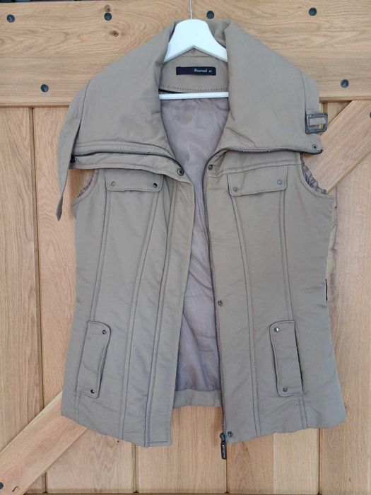 Kamizelka, bezrękawnik damski Reserved, rozm.40, beżowy