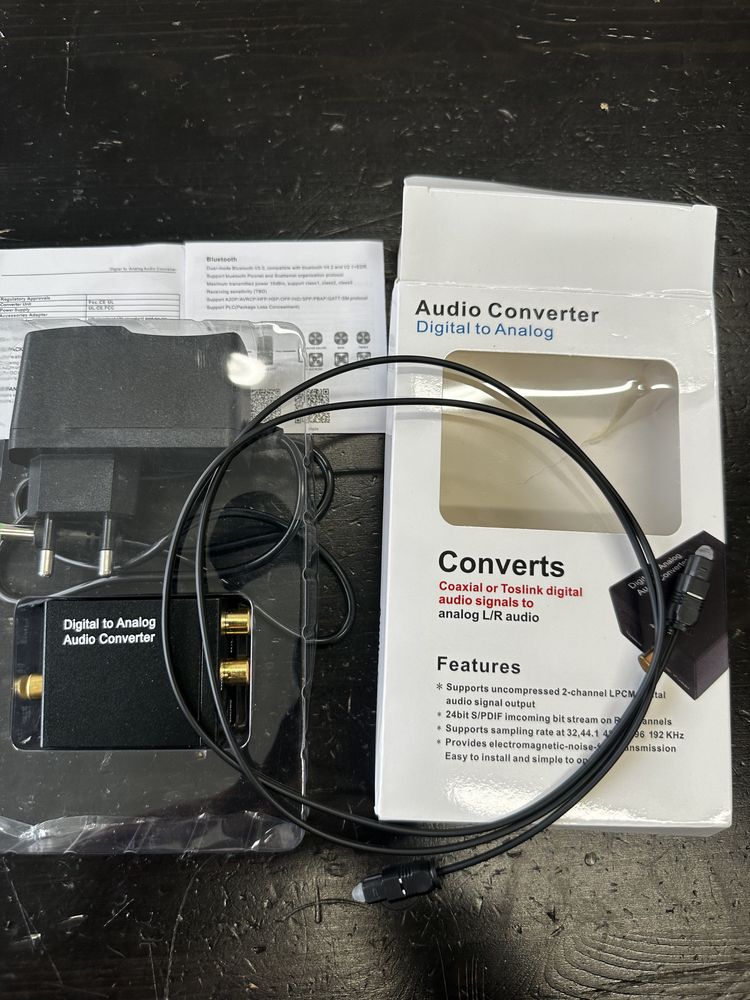 Audio konwerter DAC  cyfrowy na analogowy
