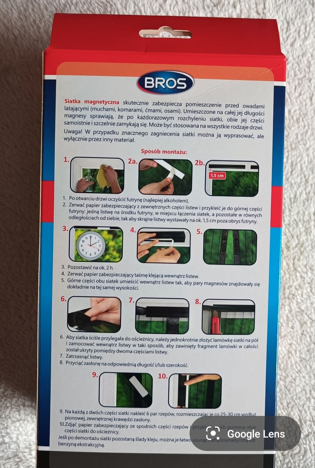 Siatka magnetyczna na drzwi