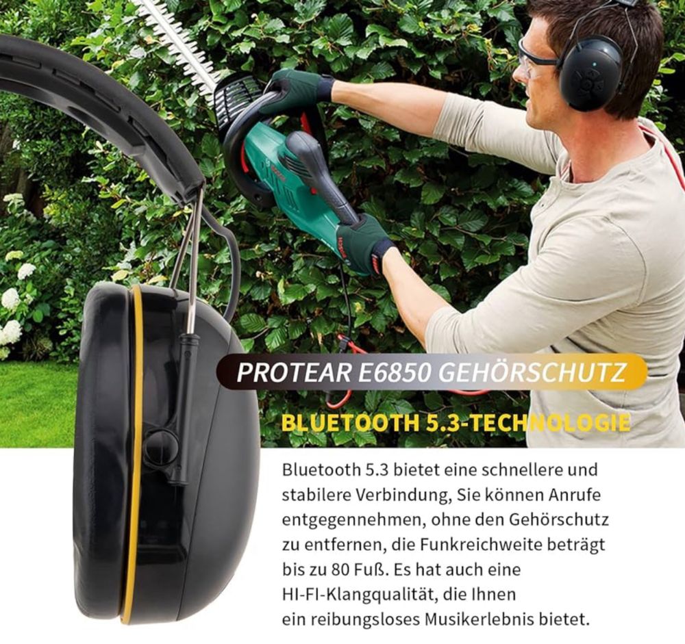 PROTEAR słuchawki tłumiace z Bluetooth 5.1