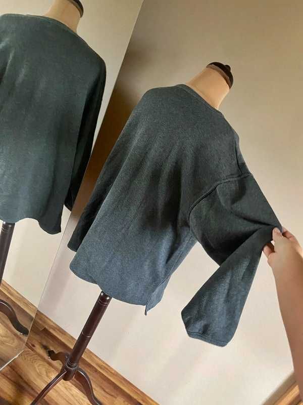 Nordstrom intimates sweter grubszy szary dres oversize luzny l