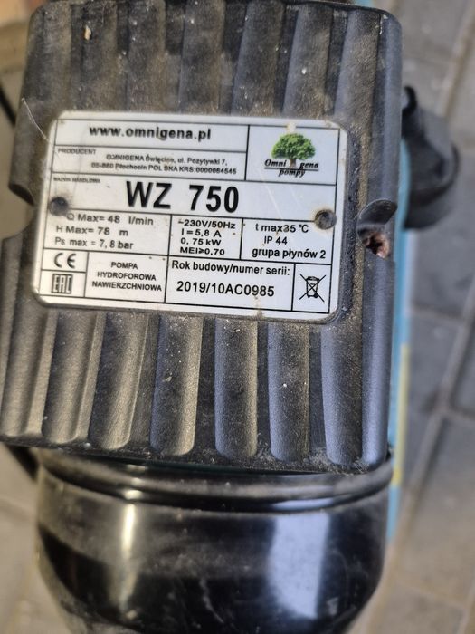 Pompa do wody omnigena