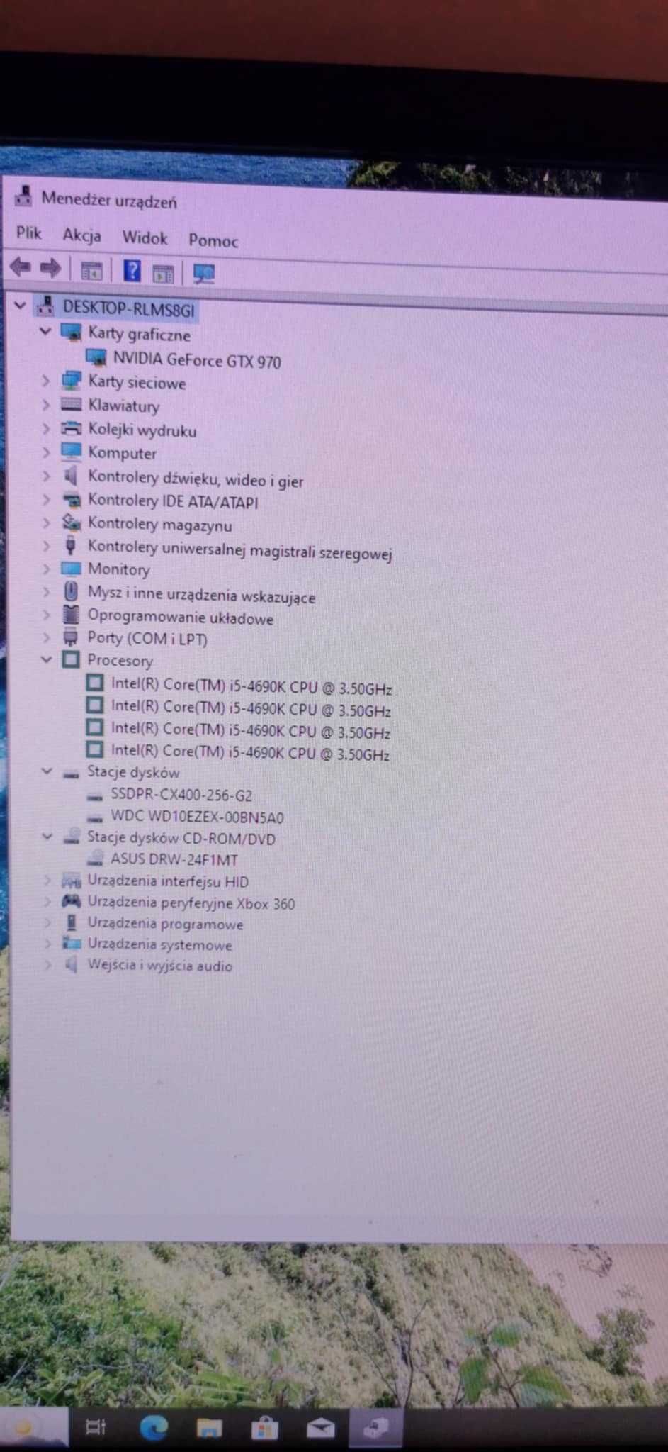 Komputer NVIDIA GeForce GTX 970 / Intel(R) Core(TM) i5-4690K