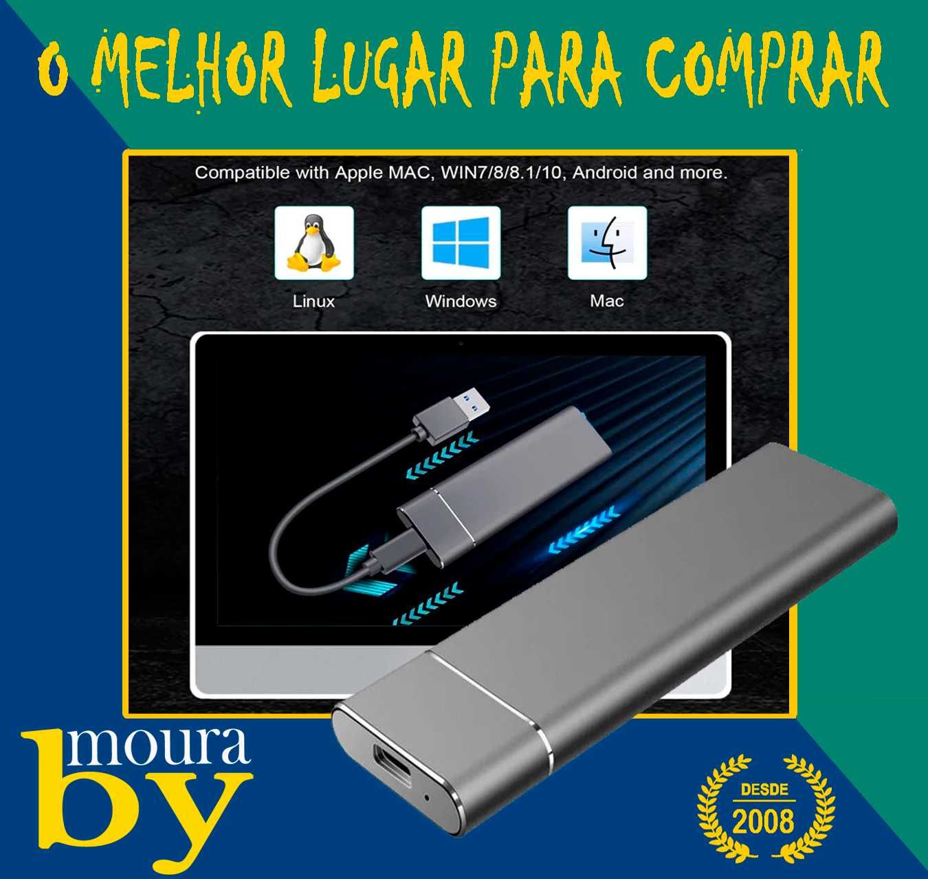 Caixa externa para SSD adaptador M2 SATA NGFF para USB3.1