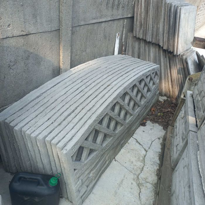 Płyty betonowe ogrodzeniowe , płoty betonowe, słupki, produkcja montaż