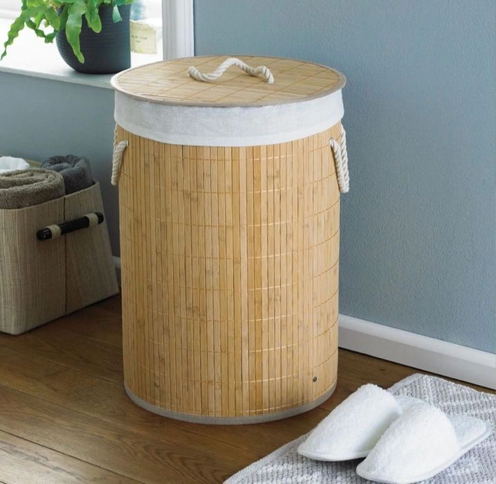 Kosz na pranie bambusowy kosz łazienkowy