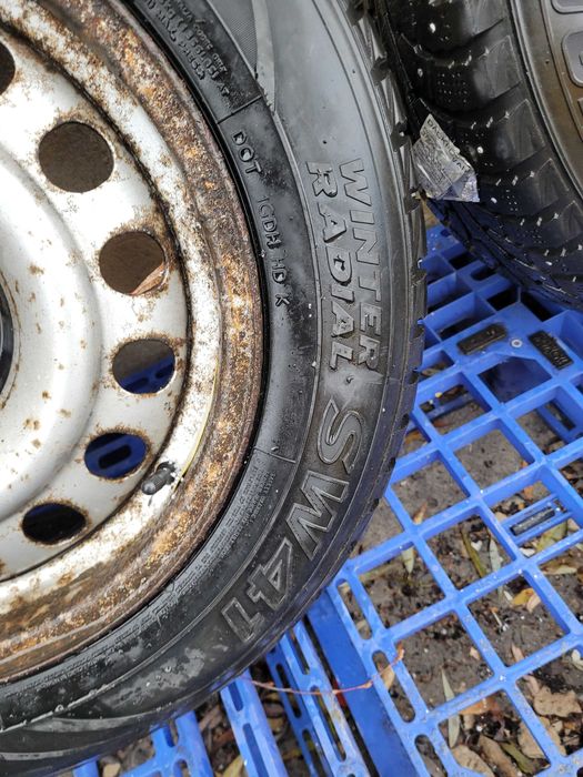 Felgi stalowe oponami zimowymi Citroen Jumpy 5X100 Kingstar 195/65/15