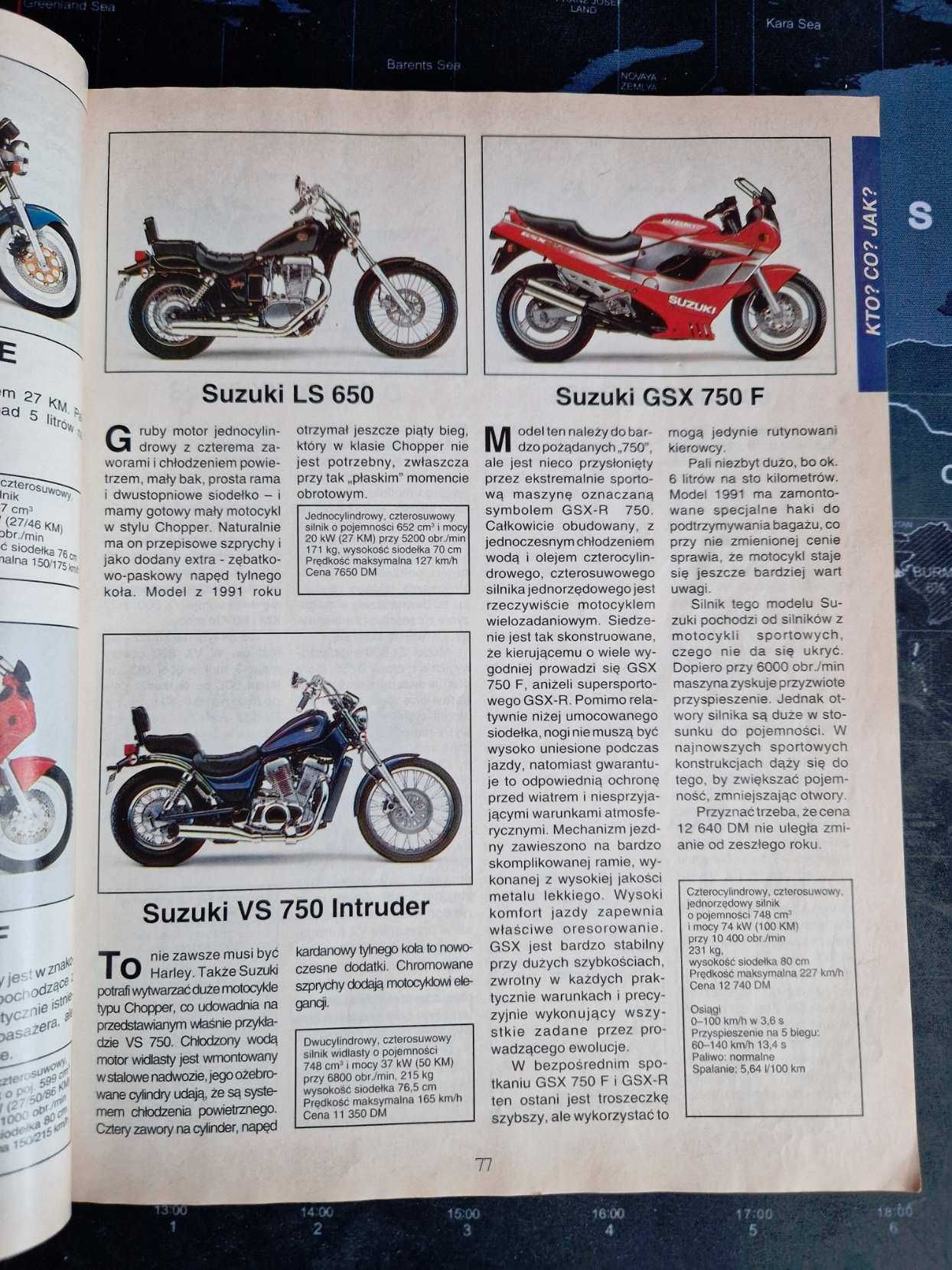 WYPRZEDAŻ KOLEKCJI UNIKAT 1 katalog Motocykle Świata 1991 r.