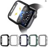 Szklane etui, kompatybilne z Apple Watch Series 6/5/4/SE 40 mm, 5sztuk