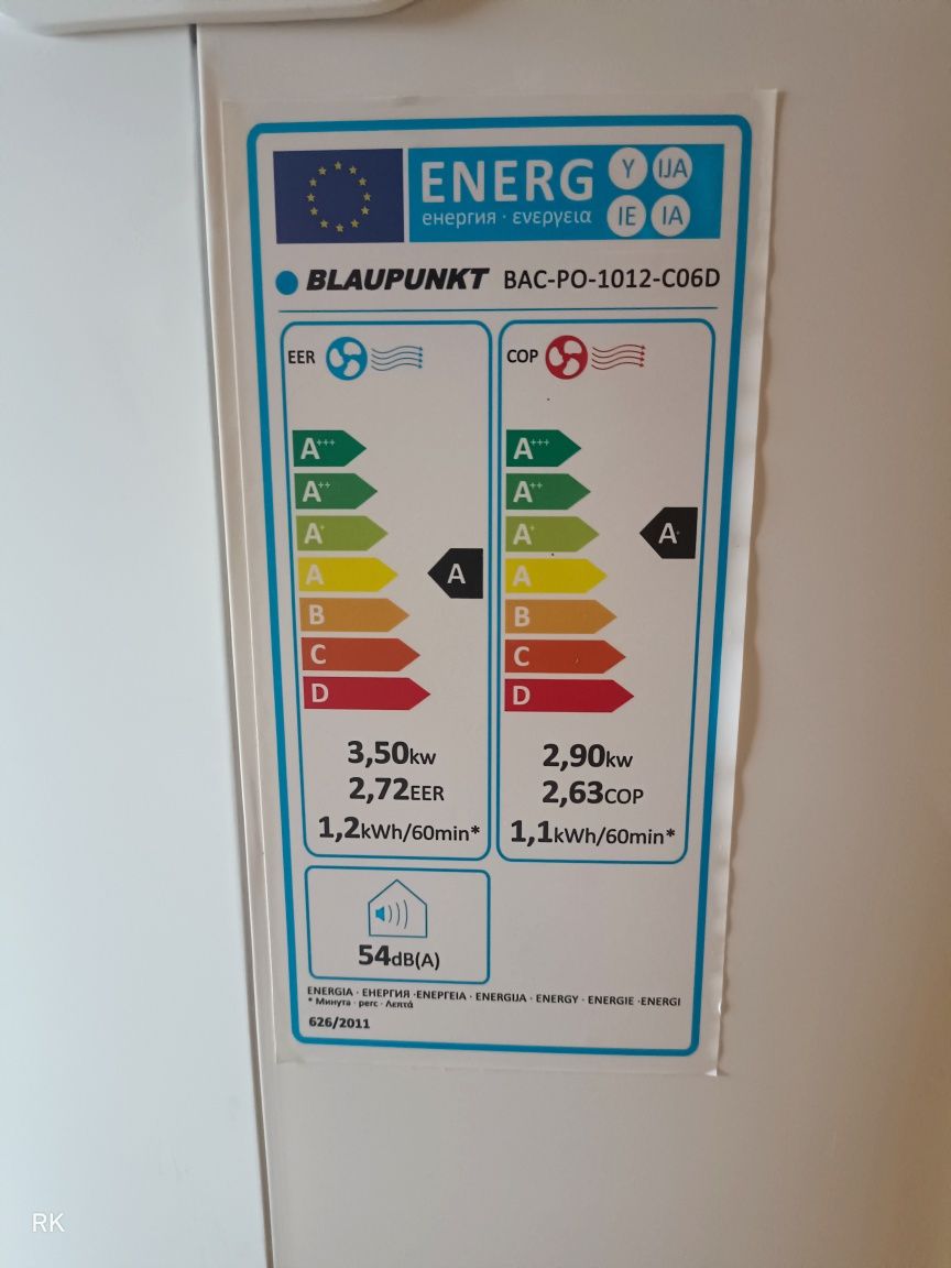 Klimatyzator przenośny Blaupunkt 3,5 / 2,9.kW
