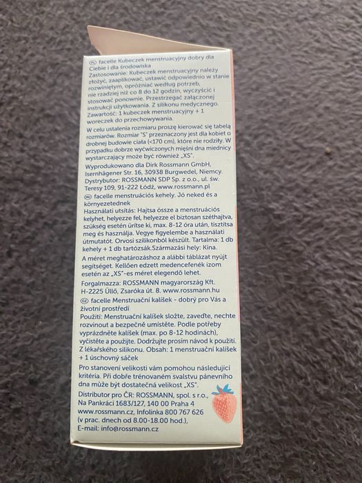 Facelle kubeczek menstruacyjny XS