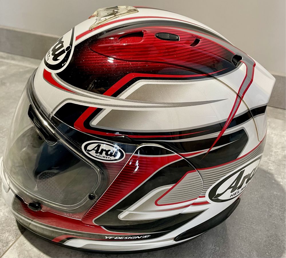 Kask Arai RX7 GP 26 Red, Pinlock, twarde etui