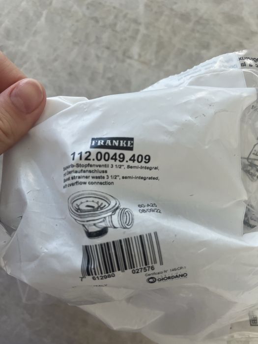 Odpływ zatyczkowy Franke