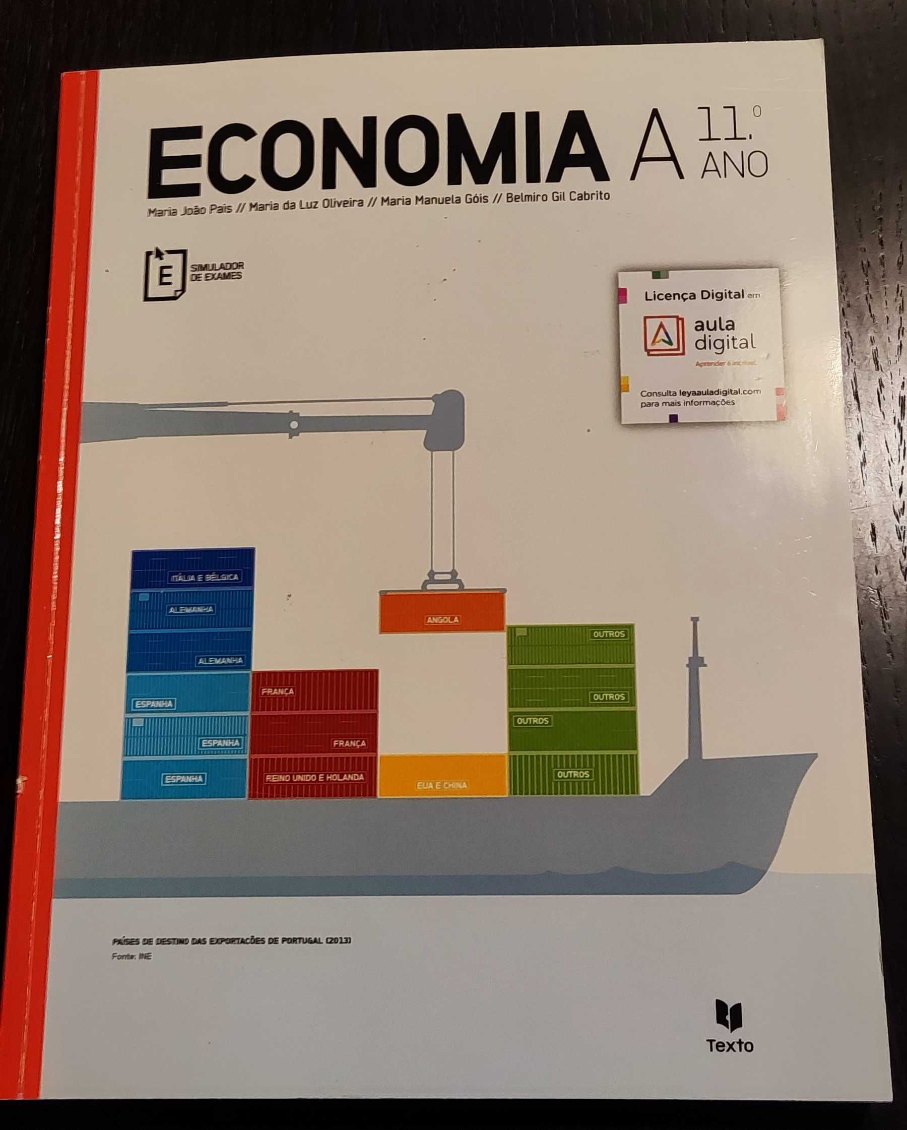 Livro de Economia A Usado - Economia A 11.º ano Texto