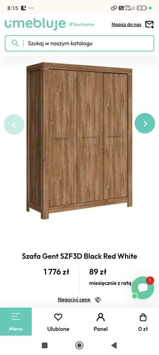 Sprzedam meble szafa i komoda gent