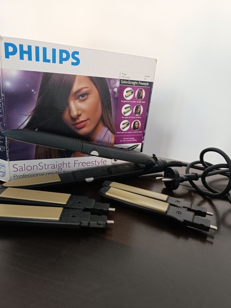 Placa Philips para cabelo com 3 opções