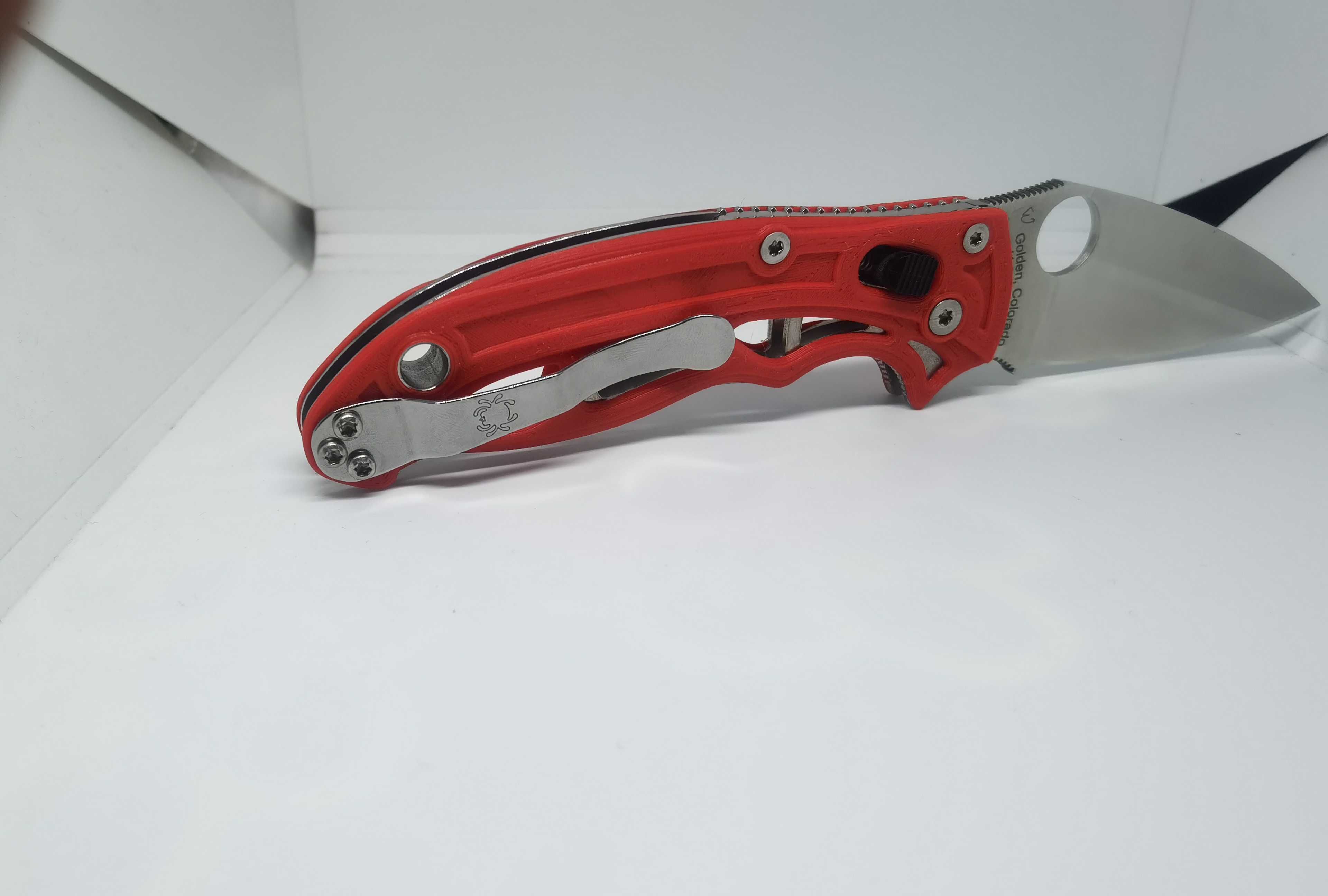 Customowe okładki spyderco manix  2 wydruk 3d