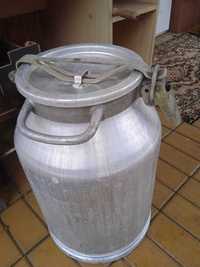 Aluminiowa Kanka konwia kana bańka konew do mleka 40l.