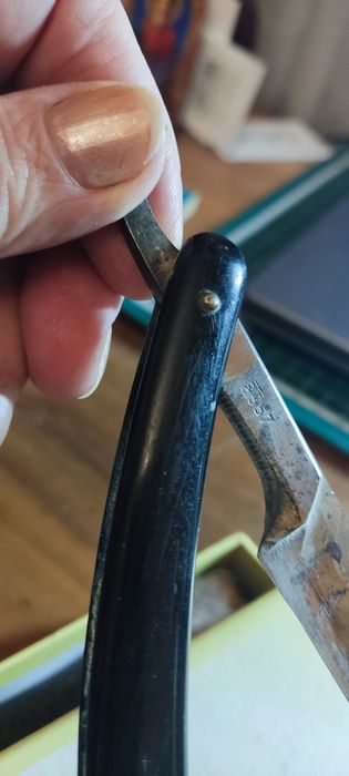 Бритва опасная "Гравюра" Завод Труд Вача 1957 г. СССР Винтаж