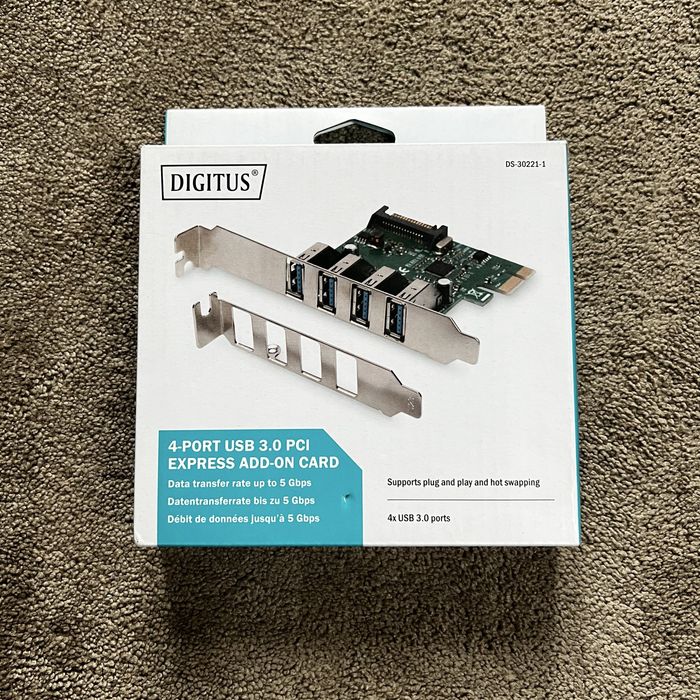 Karta rozszerzeń Digitus PCI-Express 4 x USB 3.0 (DS-30221-1)