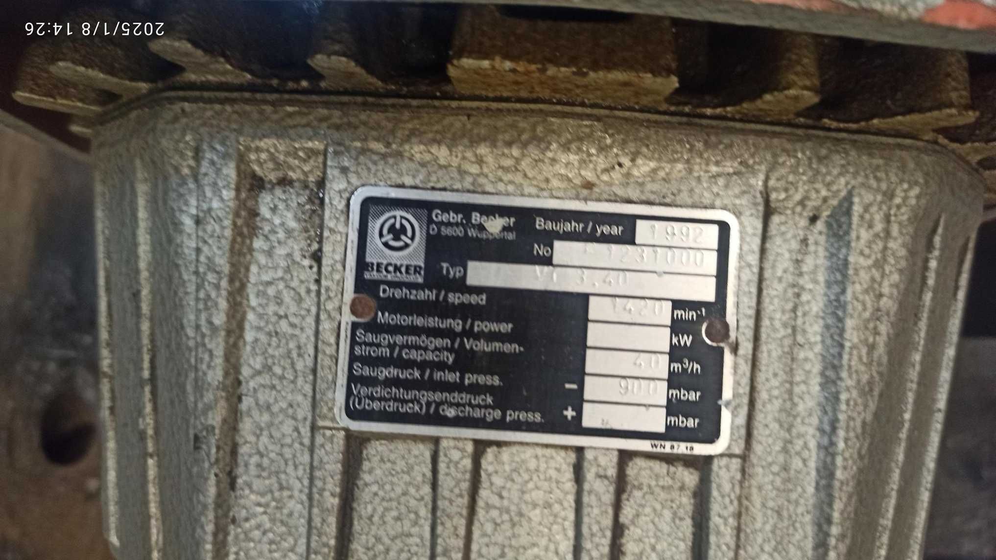 pompa prózniowa BECKER VI 3.40