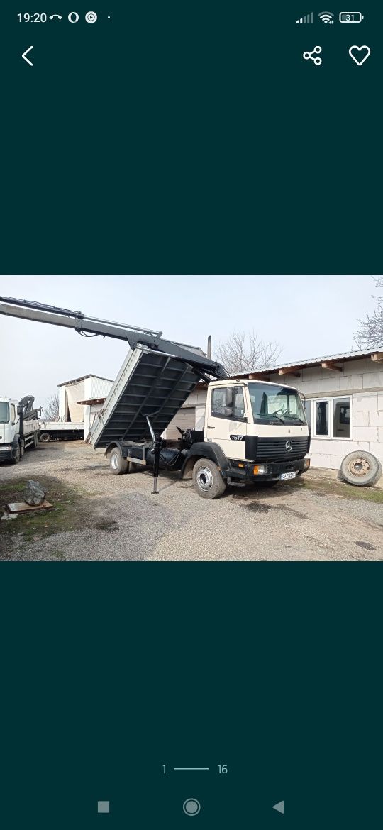 Продам переобладнаю авто Мерседес 814 самоскид кран маніпулятор