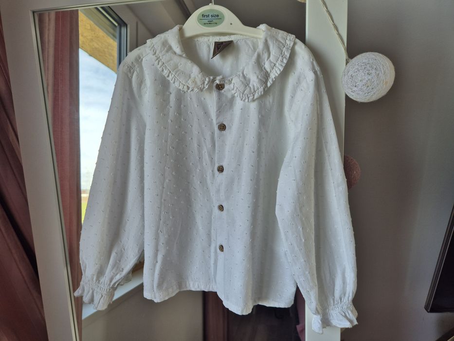 Koszula biała długi rękaw 110