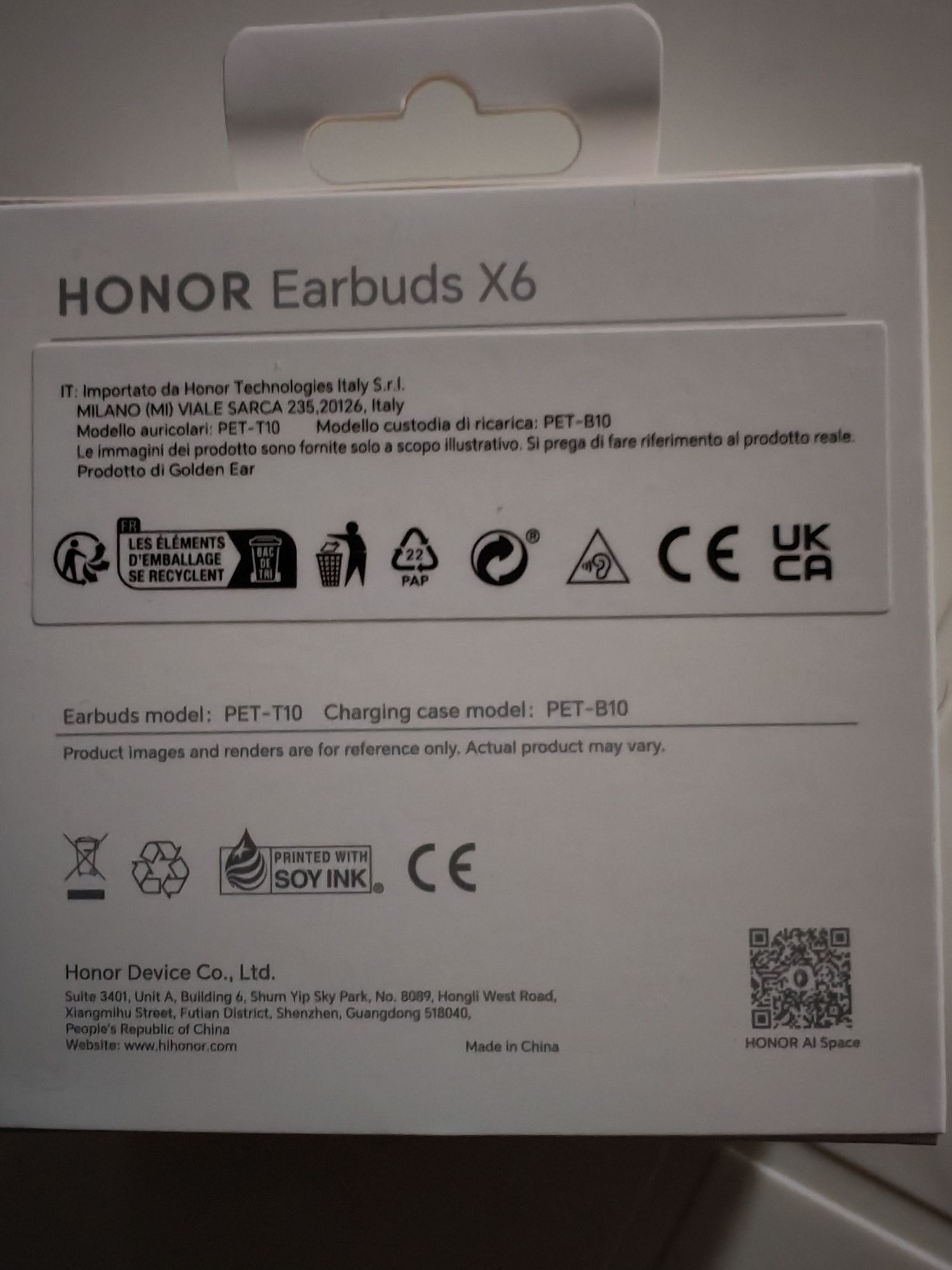 Auriculares Honor Earbuds X6