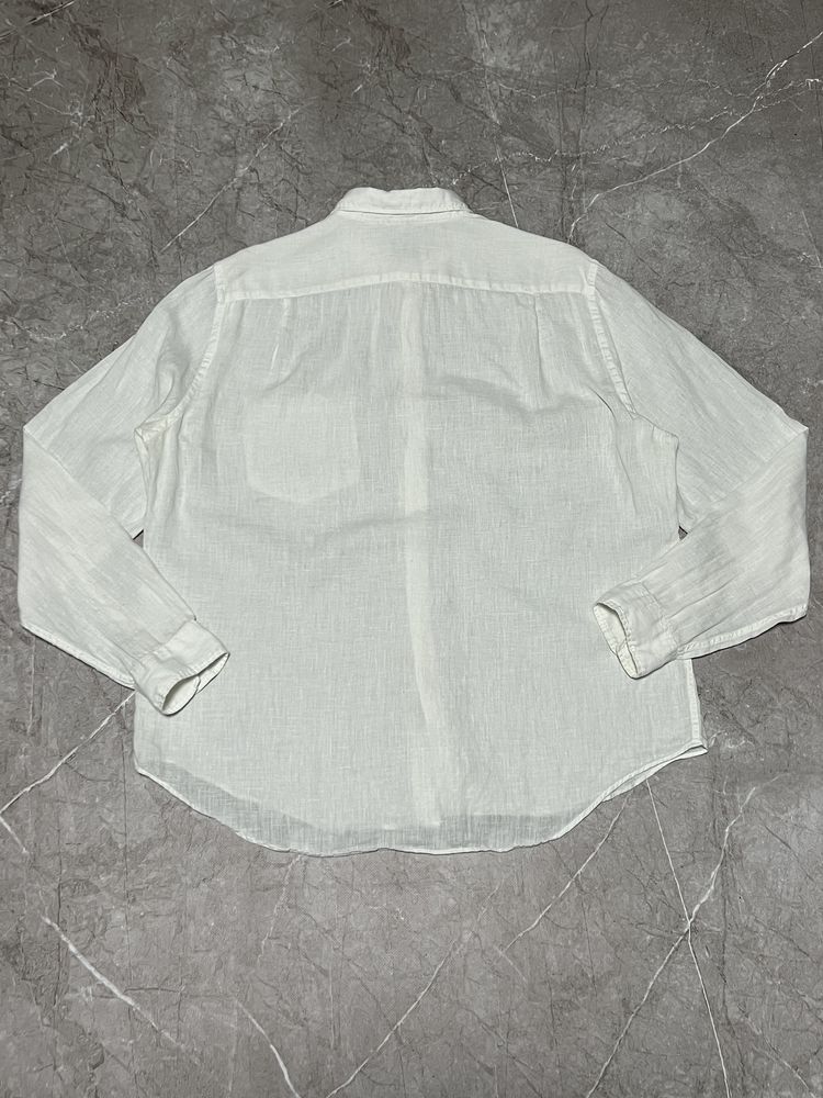 Лляна сорочка Lacoste (оригінал, 100% льон)