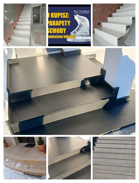 Schody wewnętrzne i zewnętrzne Granitowe