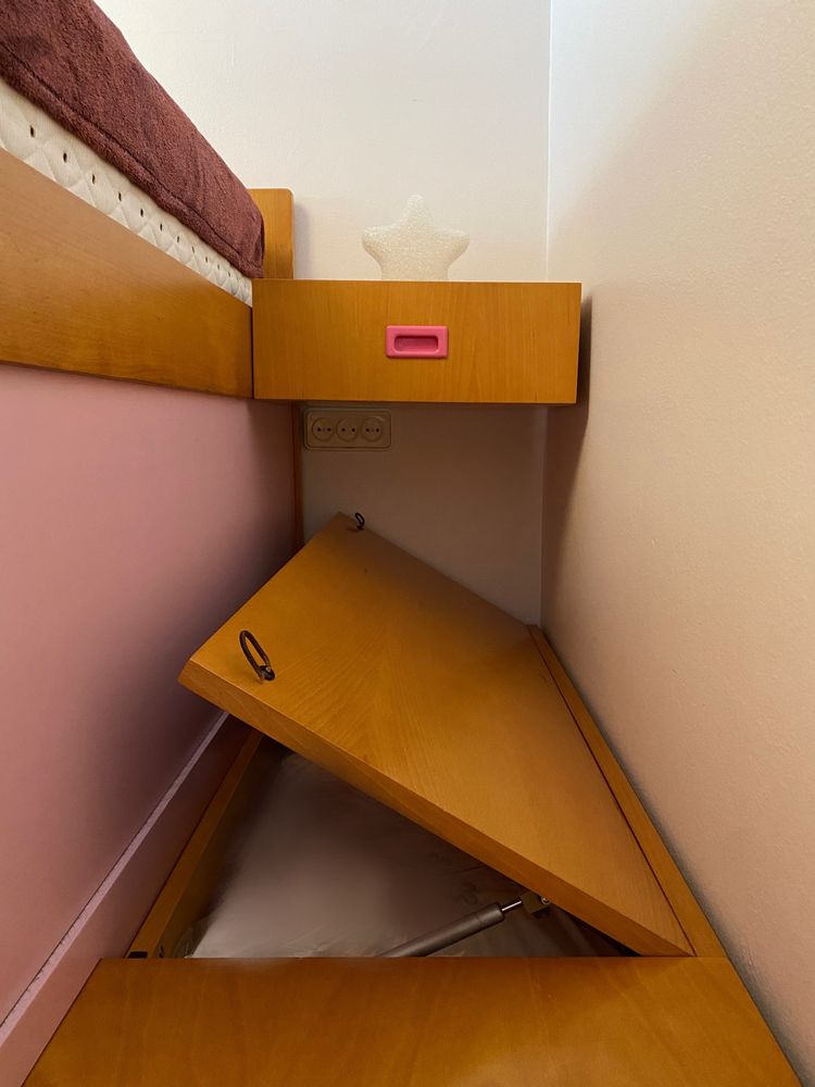Beliche rosa c/ colchões