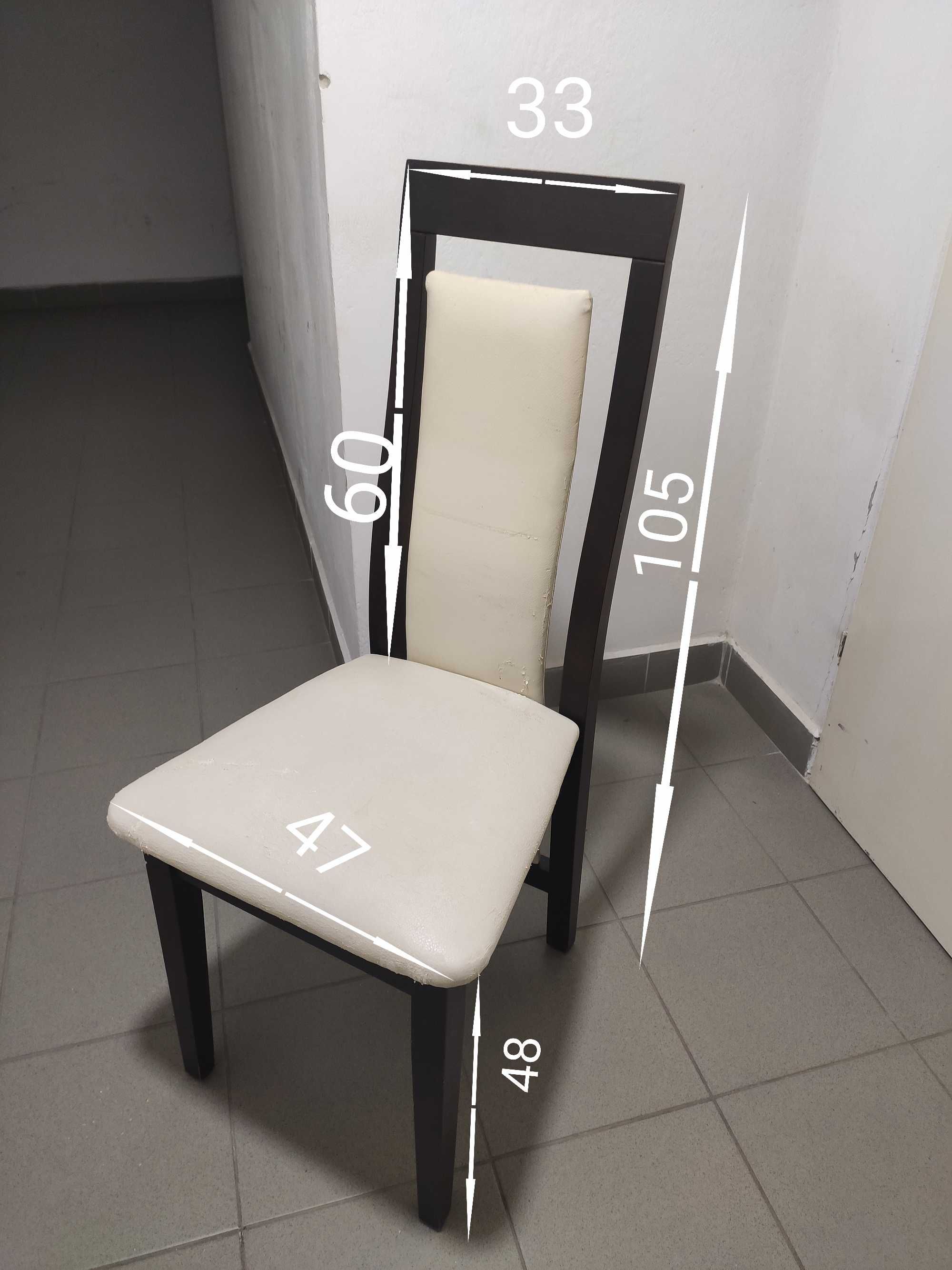 Krzesło do salonu wenge eleganckie