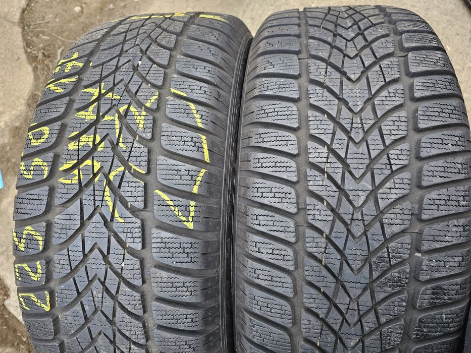 Opony Zimowe 2szt-R17 225/50-7mm-Dunlop-23rok